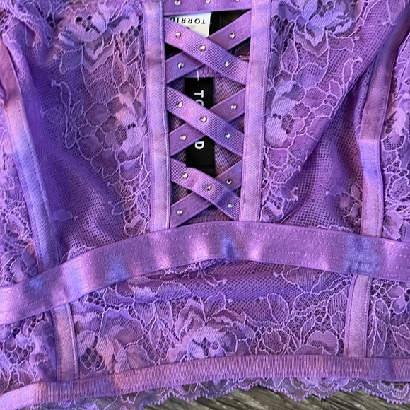 torrid Glam Lace Wireless Bralette NWT - Picture 3 of 4